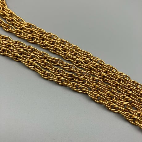 CHANEL (シャネル) ヴィンテージ デカココ ココマーク 3連チェーン ネックレス