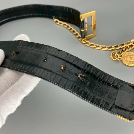 CHANEL (シャネル) ヴィンテージ ココマーク ロゴ チェーン ベルト