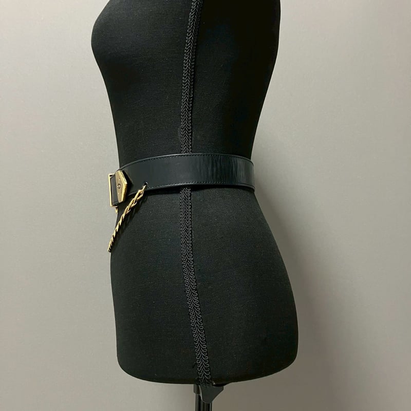 CHANEL/シャネル ココマーク 希少 ロゴ チェーン ベルト f_094 CHANEL