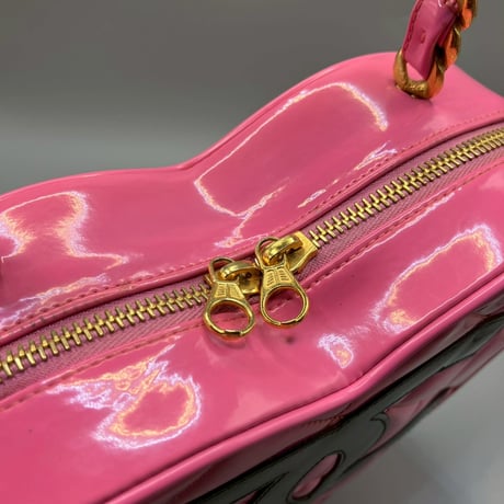 CHANEL (シャネル) ヴィンテージ バービーコレクション ココマーク パテントレザー ハート バニティ ハンドバッグ
