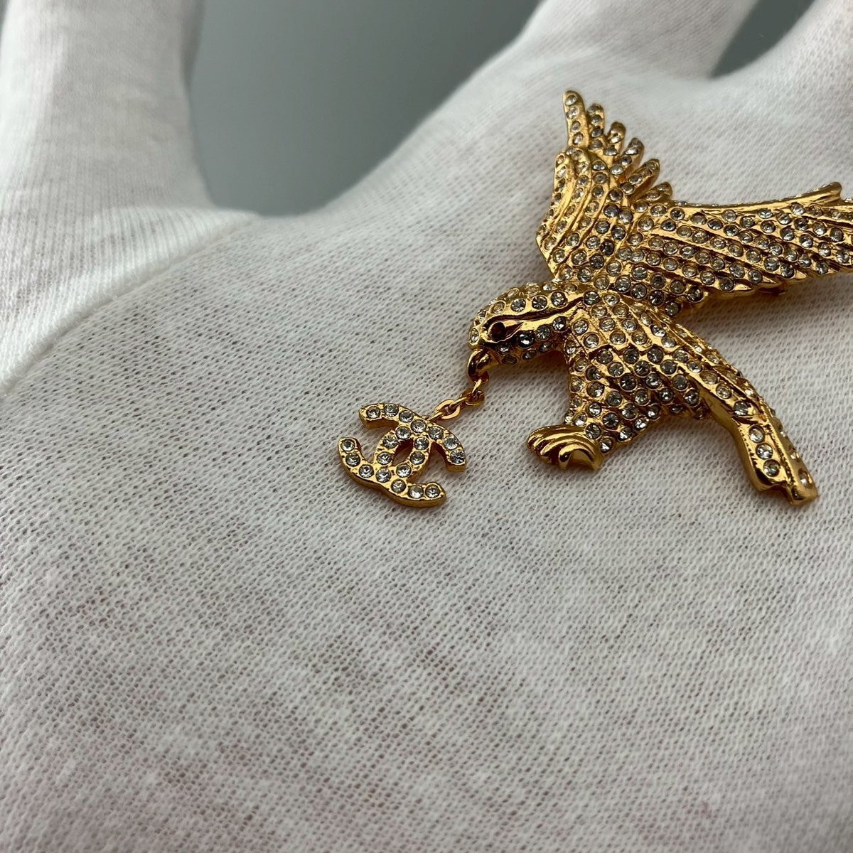 CHANEL ヴィンテージ ココマーク ブローチ ラインストーン CHANEL(シャネル) Coco mark rhinestone brooch ココマーク