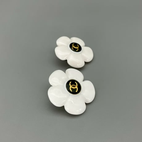 CHANEL (シャネル) ヴィンテージ ココマーク カメリア イヤリング
