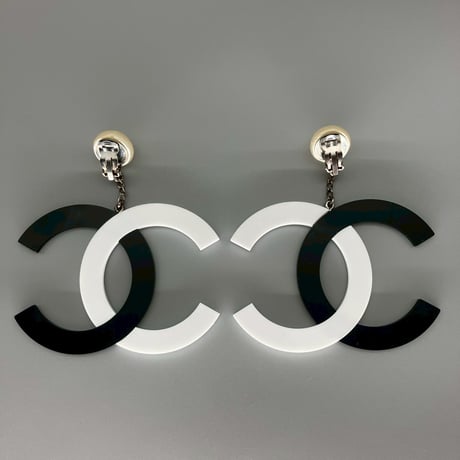 CHANEL (シャネル) ヴィンテージ デカココ ココマーク パール スイング イヤリング
