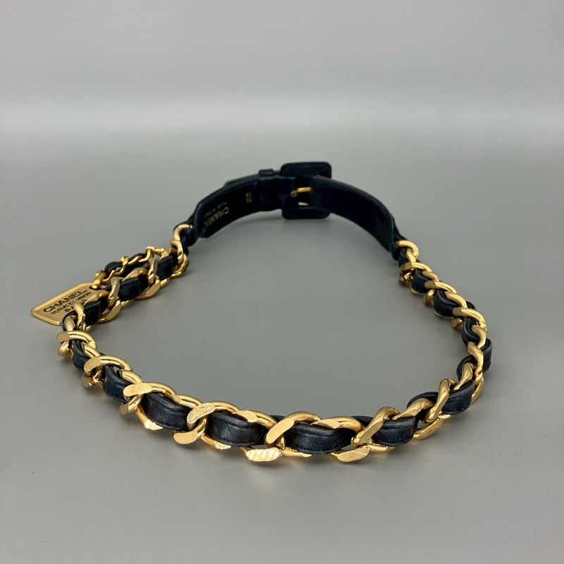 CHANEL (シャネル) ヴィンテージ 31 RUE CAMBON レザー チェーン ベルト