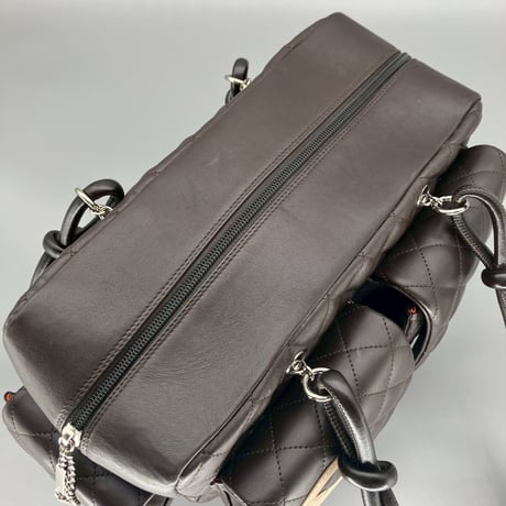 CHANEL (シャネル) ヴィンテージ マトラッセ カンボンライン ココマーク マルチポケット ハンドバッグ