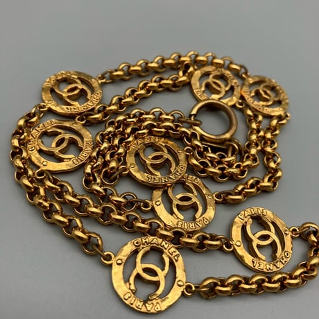 CHANEL (シャネル) ヴィンテージ ラウンド ココマーク ネックレス