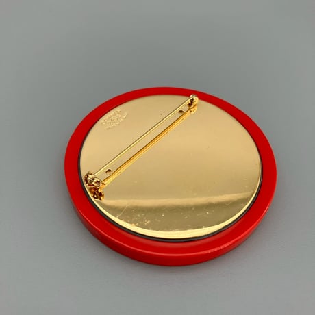 CHANEL (シャネル) ヴィンテージ デカココ ココマーク ラウンド 大振り ブローチ