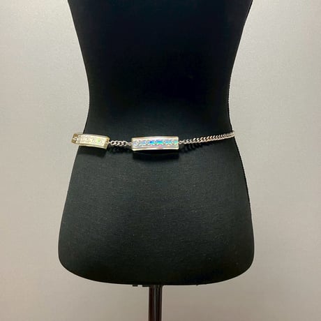 CHANEL (シャネル) ヴィンテージ ココマーク クリア チェーンベルト