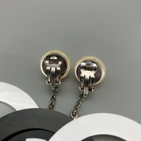 CHANEL (シャネル) ヴィンテージ デカココ ココマーク パール スイング イヤリング