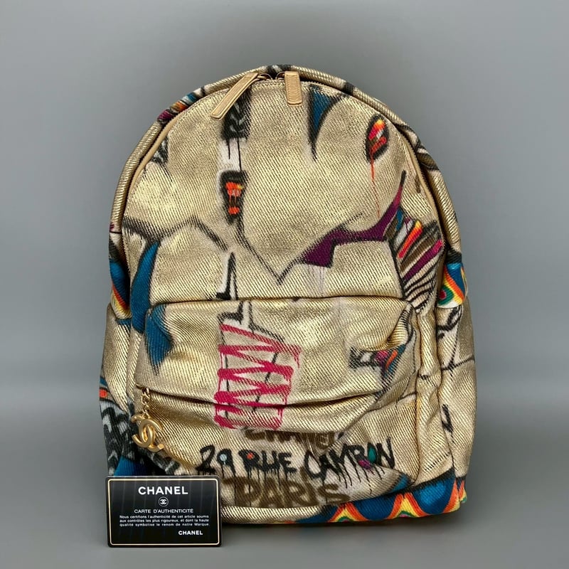 CHANEL (シャネル) ヴィンテージ ココマーク グラフティ リュック