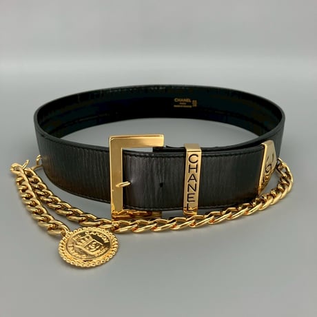 CHANEL (シャネル) ヴィンテージ ココマーク ロゴ チェーン ベルト