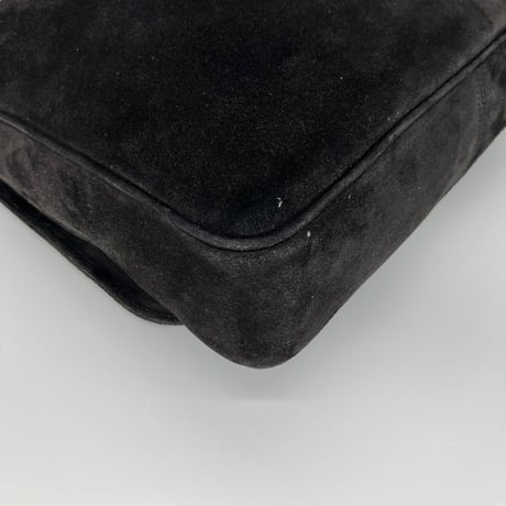 CHANEL (シャネル) ヴィンテージ スエード トリプルココマーク ショルダーバッグ