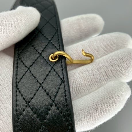 CHANEL (シャネル) ヴィンテージ マトラッセ ココマーク ターンロック チェーン ベルト