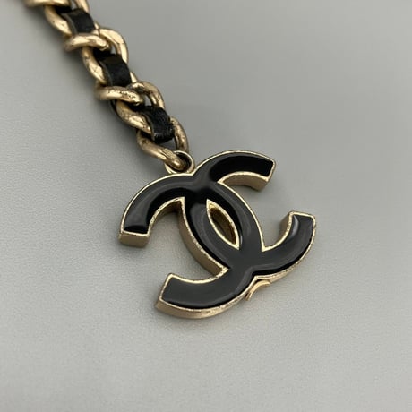 CHANEL (シャネル) ヴィンテージ ココマーク レザー チェーンベルト