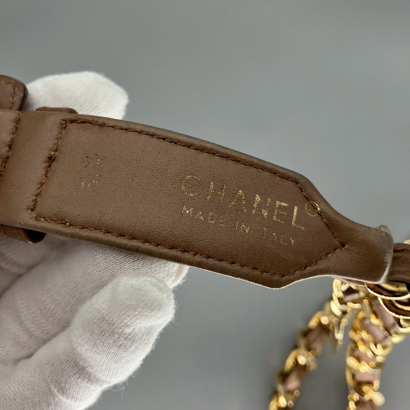 CHANEL (シャネル) ヴィンテージ 31 RUE CAMBON レザー チェーン ベルト