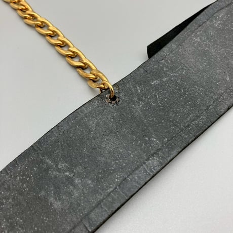 CHANEL (シャネル) ヴィンテージ リボン サテン チェーン ベルト