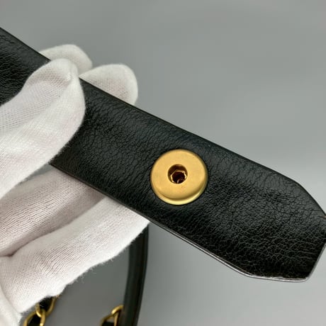 CHANEL (シャネル) ヴィンテージ マトラッセ ココマーク ターンロック チェーン ベルト