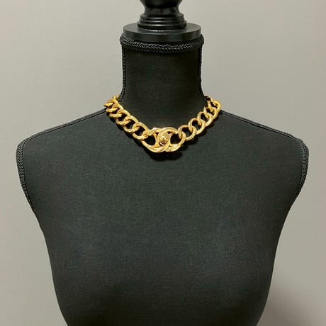 CHANEL (シャネル) ヴィンテージ デカココ ターンロック ココマーク ネックレス