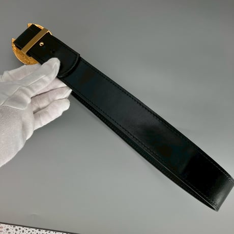 CHANEL (シャネル) ヴィンテージ デカココ ココマーク レザー ベルト