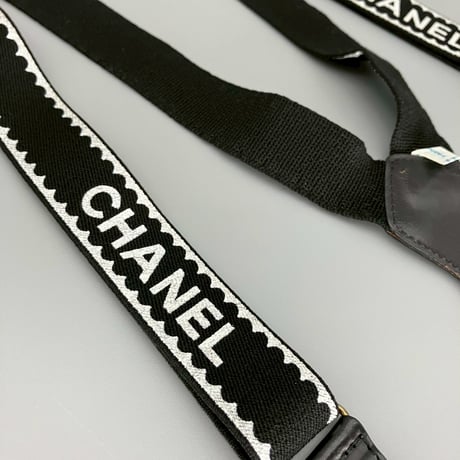 CHANEL (シャネル) ヴィンテージ ココマーク ロゴ サスペンダー