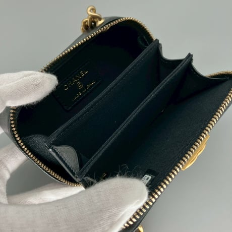CHANEL (シャネル) ボーイシャネル キャビアスキン ココマーク ミニショルダーバッグ