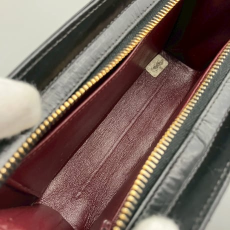 CHANEL (シャネル) ヴィンテージ ターンロック ココマーク レザー クラッチバッグ ハンドバッグ
