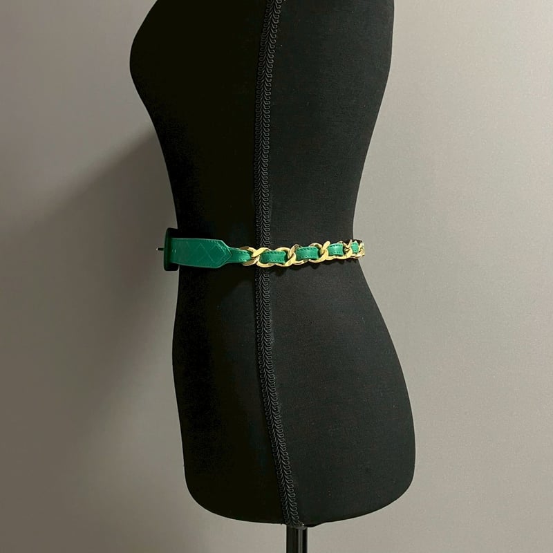 CHANEL (シャネル) ヴィンテージ 31 RUE CAMBON レザー チェーン ベルト