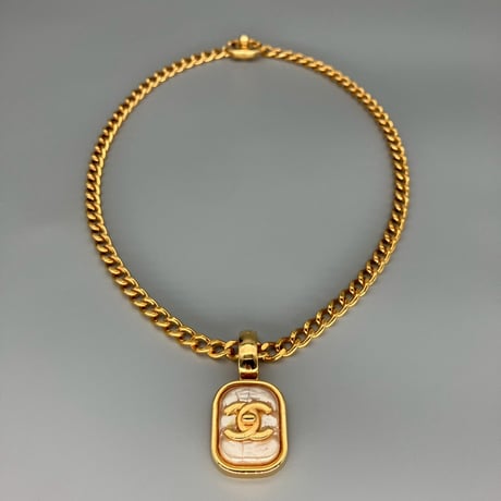 CHANEL (シャネル) ヴィンテージ ターンロック パール ネックレス