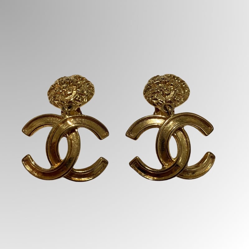 ✨CHANEL✨ココマーク✨ゴールド✨マトラッセ✨ヴィンテージ✨イヤリング✨ CHANEL シャネル ココマーク マトラッセ ヴィンテージ