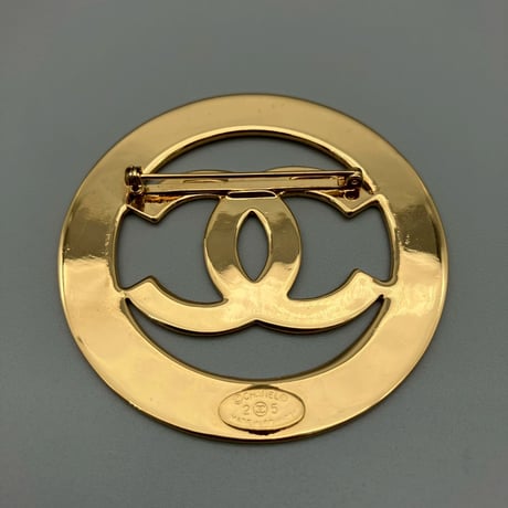 CHANEL (シャネル) ヴィンテージ デカココ ココマーク ラウンド ブローチ