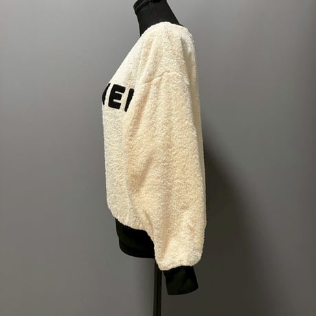 CHANEL (シャネル) ヴィンテージ ビッグロゴ パイル トレーナー トップス 長袖