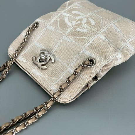 CHANEL (シャネル) ヴィンテージ ニュートラベルライン ターンロック ココマーク ミニバッグ ハンドバッグ