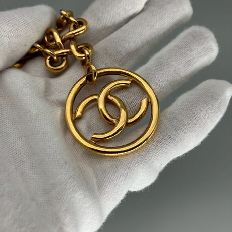 CHANEL (シャネル) ヴィンテージ ココマーク ロングチェーン ネックレス