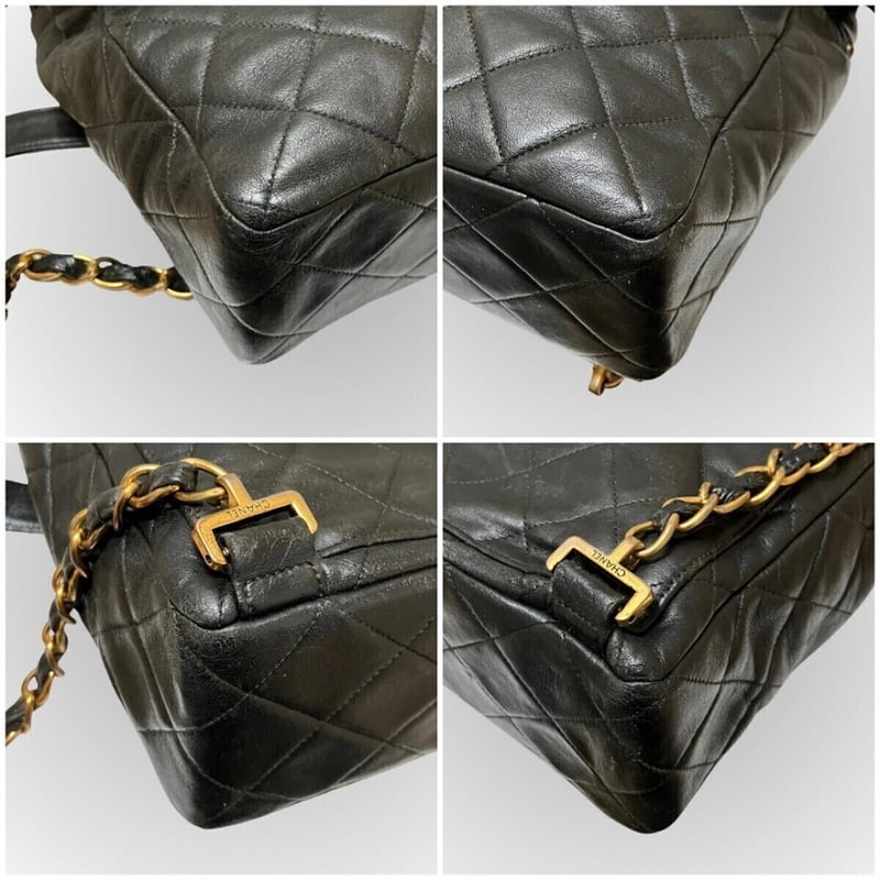 CHANEL ココマーク ターンロック ソーブラック ヴィンテージ リュック CHANEL／シャネル／ヴィンテージ／マトラッセ／ターンロック