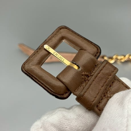 CHANEL (シャネル) ヴィンテージ 31 RUE CAMBON レザー チェーン ベルト
