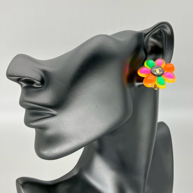 CHANEL (シャネル) ヴィンテージ フラワー ココマーク マルチ