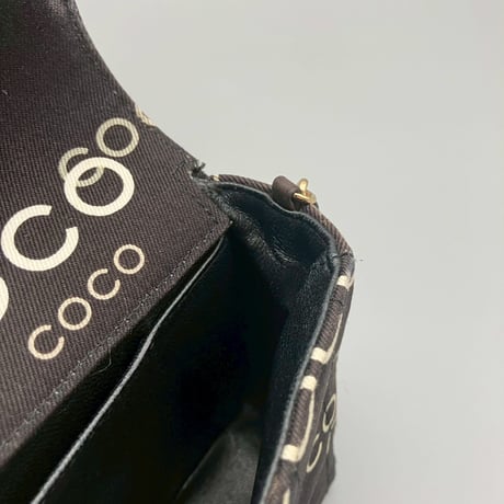 CHANEL (シャネル) ヴィンテージ チョコバー COCO ココマーク ショルダーバッグ