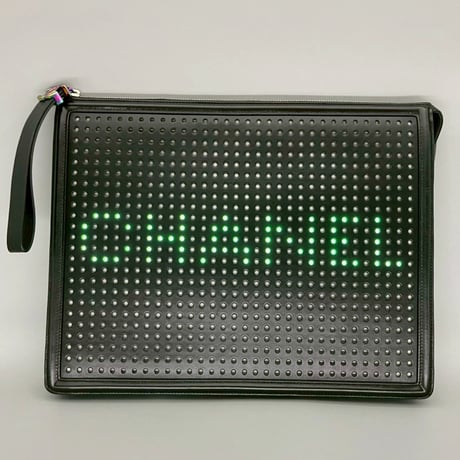 CHANEL (シャネル) 2017 プレタポルテコレクション LED レインボー ココマーク クラッチバッグ ハンドバッグ