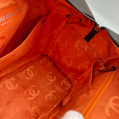 CHANEL (シャネル) ヴィンテージ マトラッセ カンボンライン ココマーク マルチポケット ハンドバッグ