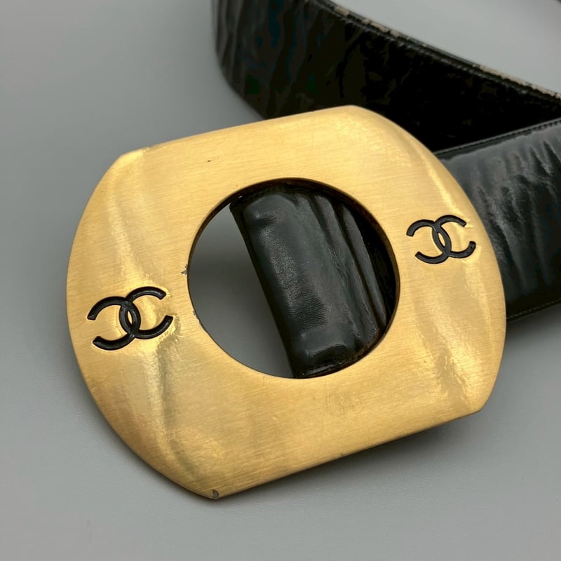 CHANEL (シャネル) ヴィンテージ ココマーク パテントレザー