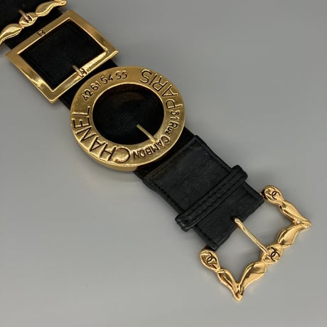 CHANEL (シャネル) ヴィンテージ 31 RUE CAMBON ココマーク バックル ベルト