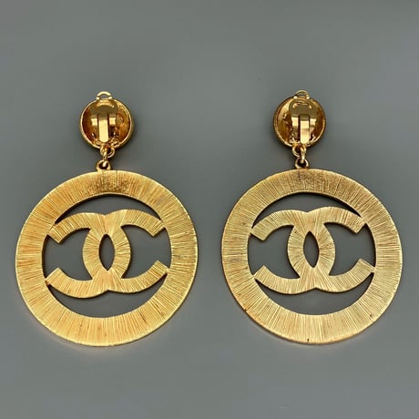CHANEL (シャネル) ヴィンテージ デカココ ココマーク スイング 大振り イヤリング
