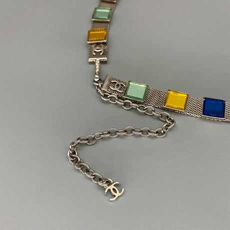CHANEL (シャネル) ヴィンテージ レインボー ミラー ココマーク チェーンベルト