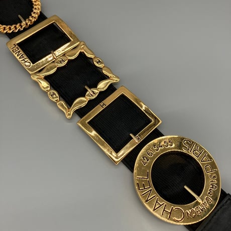 CHANEL (シャネル) ヴィンテージ 31 RUE CAMBON ココマーク バックル ベルト