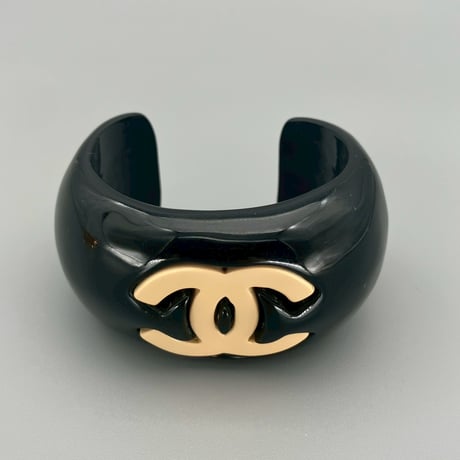 CHANEL ドット柄バングル　vintage CHANEL ドット柄バングル vintage