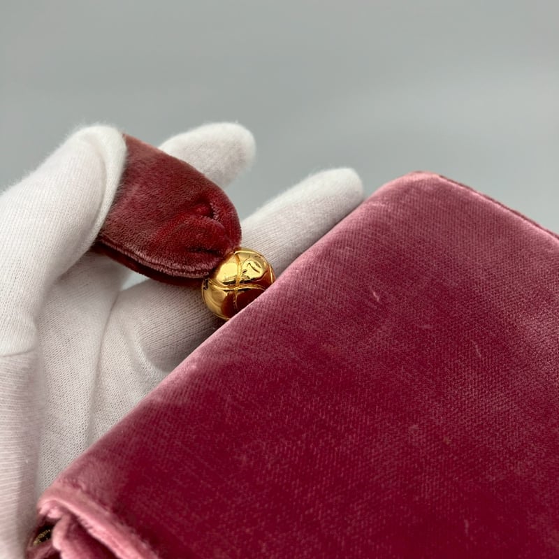 CHANEL (シャネル) ヴィンテージ ベロア ベルベット ターンロック ココ