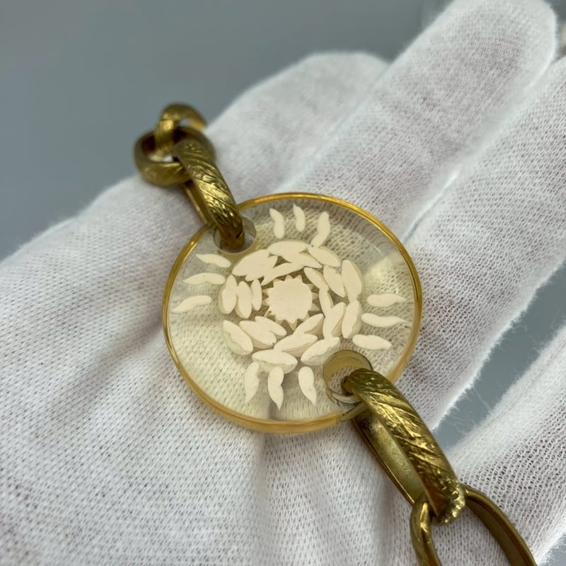 CHANEL (シャネル) ヴィンテージ ココマーク クリア ラウンド チェーン