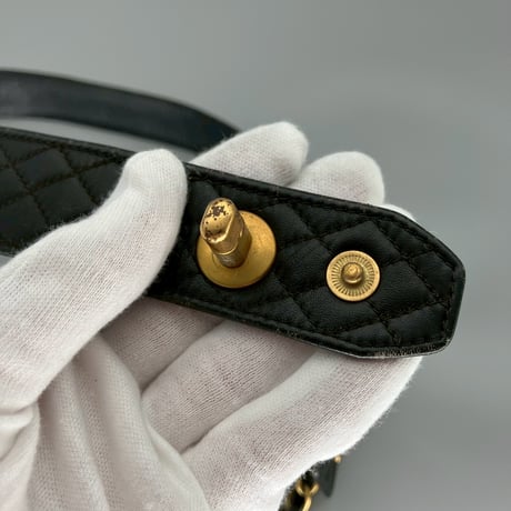 CHANEL (シャネル) ヴィンテージ マトラッセ ターンロック ココマーク チェーン ベルト