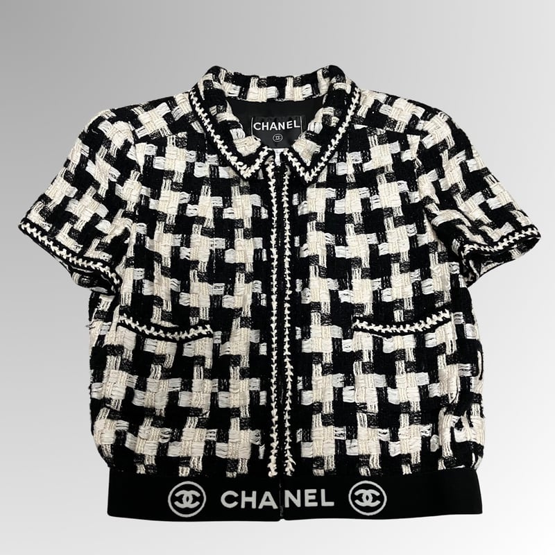 CHANEL／シャネル／ココマーク／ロゴ／ショート丈／半袖／ジャケット 