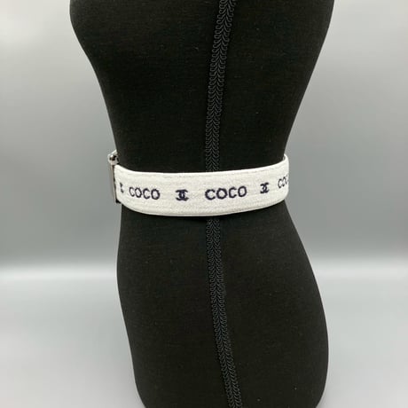 CHANEL (シャネル) ヴィンテージ ココマーク ロゴ COCO パイル ベルト